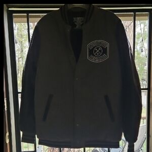 DIXXON Gray Varsity Jacket
